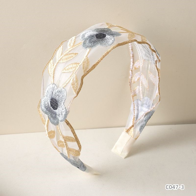 ProX Vintage Embroidered Floral Lace Headband B-602-10