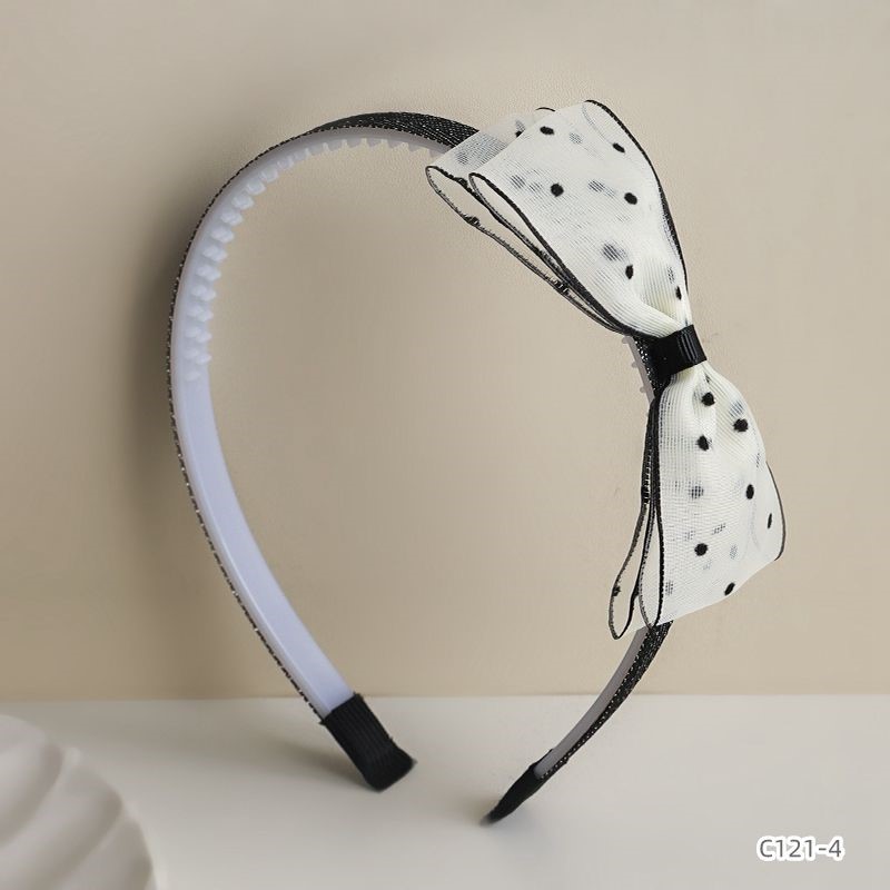 ProX Retro French Style Dotted Mesh Headband_B-602-19