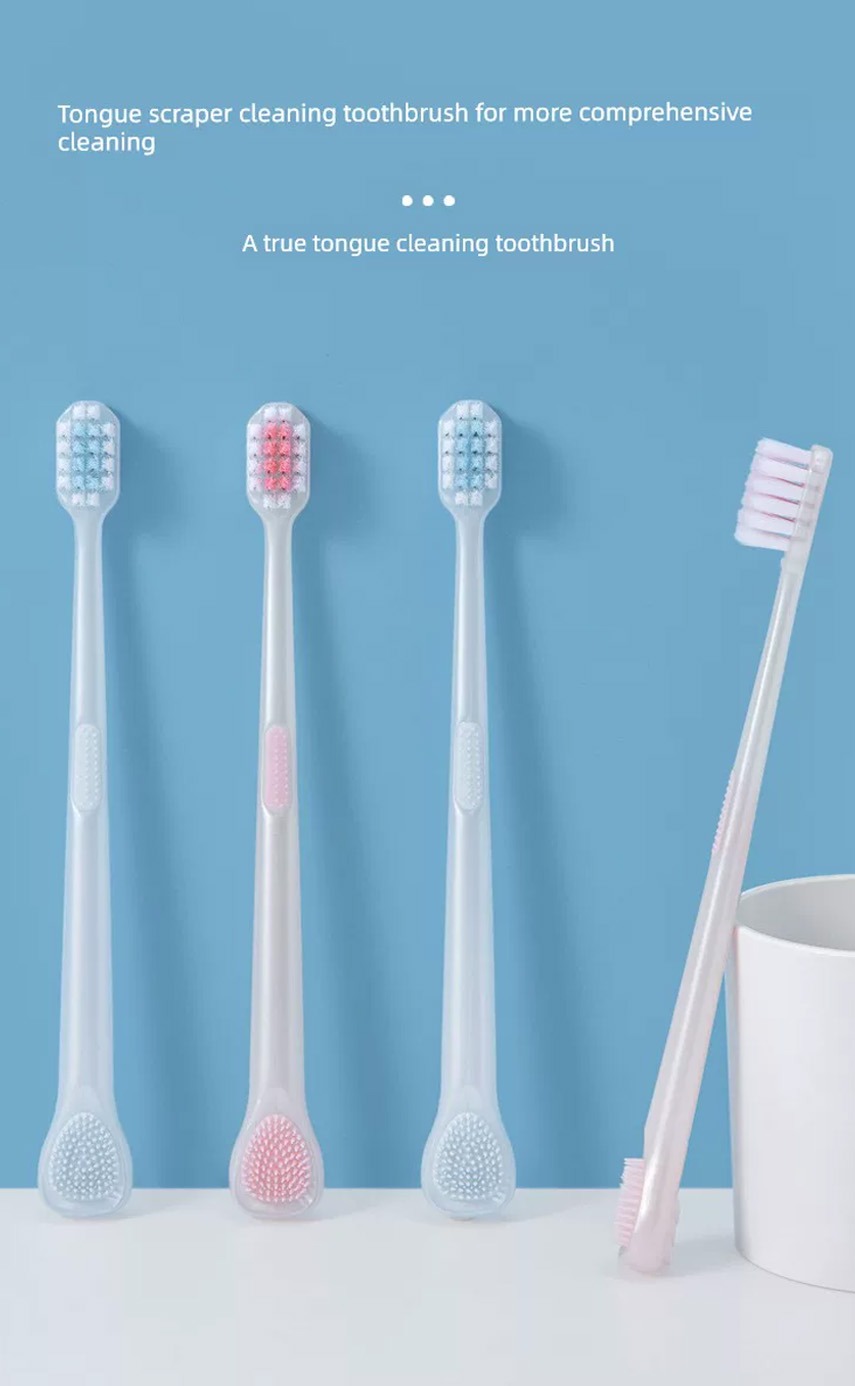 Prox Soft Bristle Toothbrush with Built-in Tongue Cleaner AB-2036_1 pcs_img_1