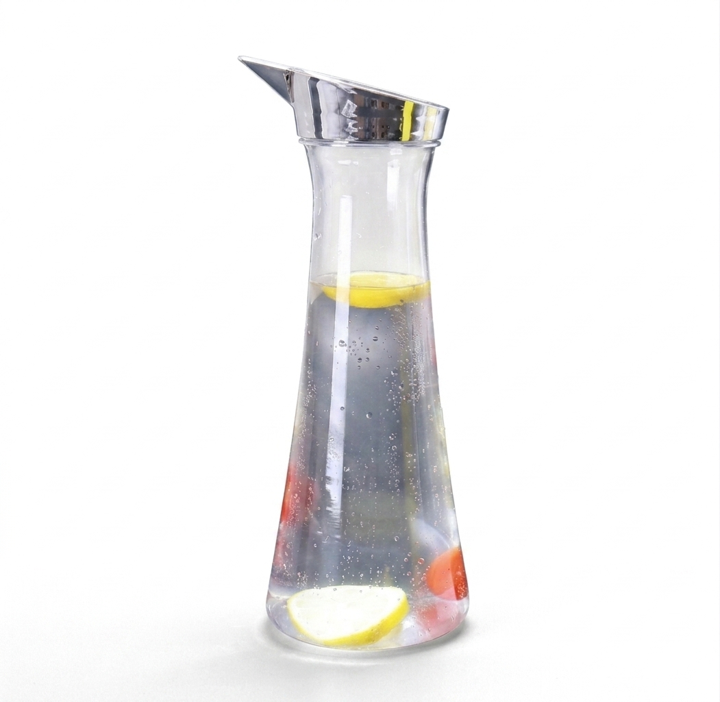 1000ml High-Quality Acrylic Plastic Water & Juice Pitcher – Glass-Look Design | WB-2944_img_0