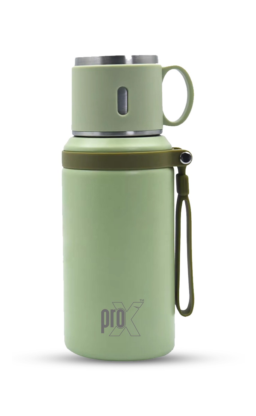 Prox Double Wall Stainless Steel Vacuum Insulated 600ml Water Bottle WB-3040 (Olive Color)