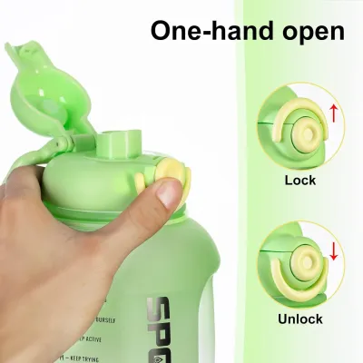 ProX Large Capacity High Quality Plastic Water Bottle WB-2975_Green_img_1