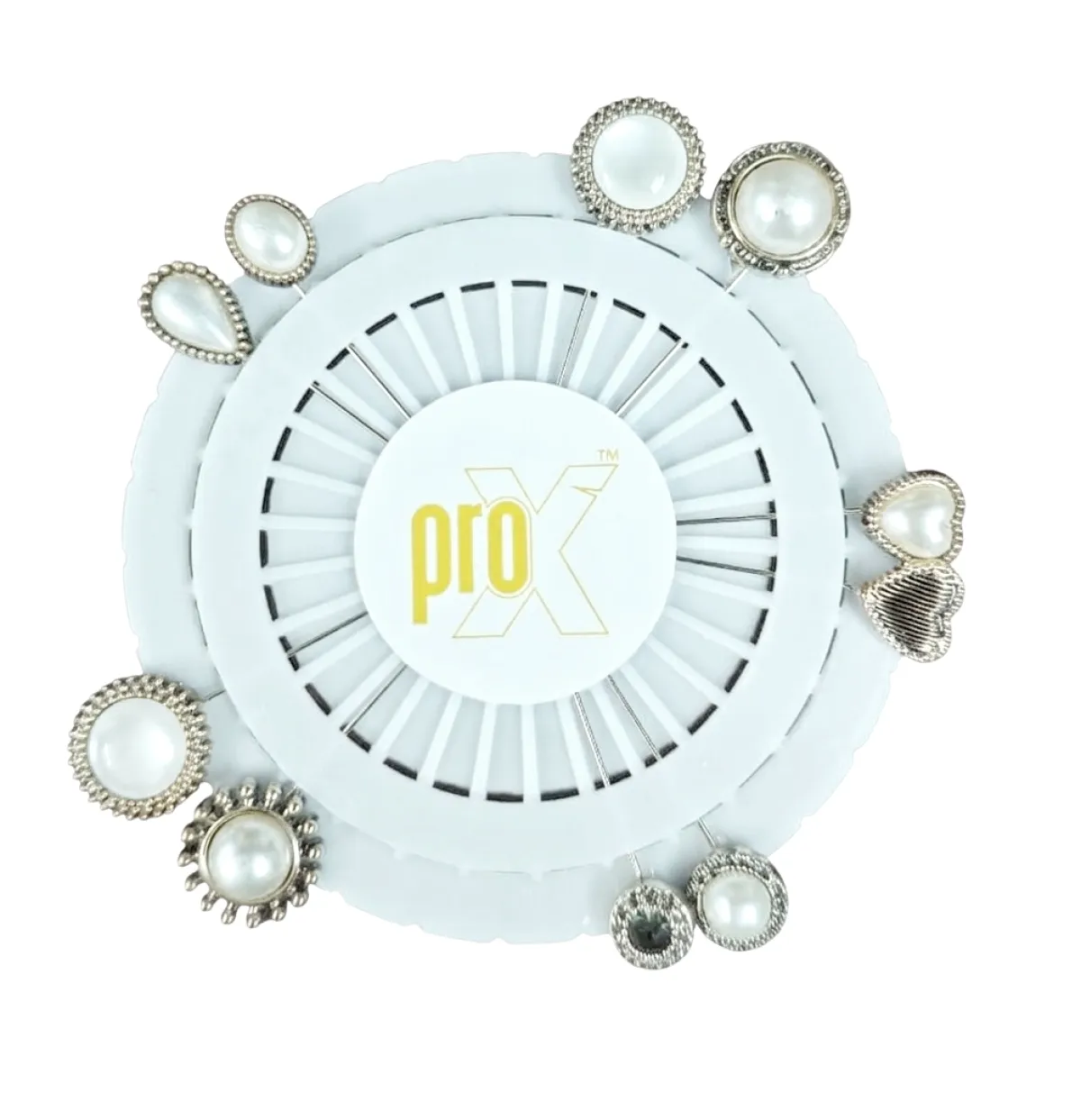 ProX High Quality 10pcs Metal Stick Hijab Pin Set_HP-505-1