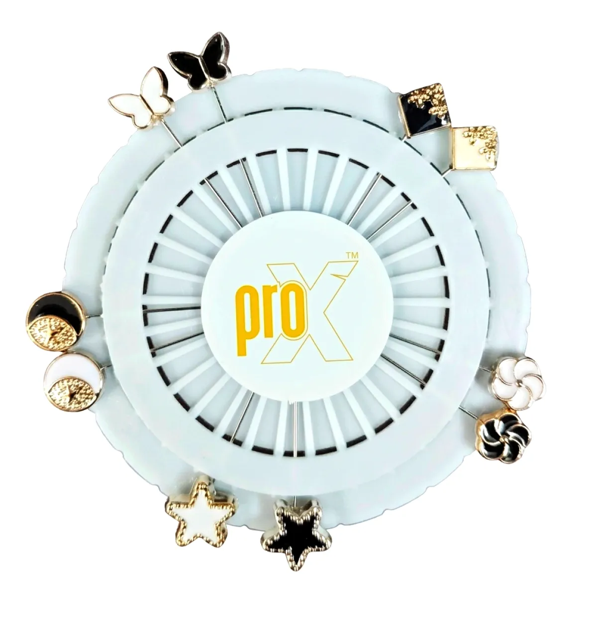 ProX High Quality 10pcs Metal Stick Hijab Pin Set_HP-505-2