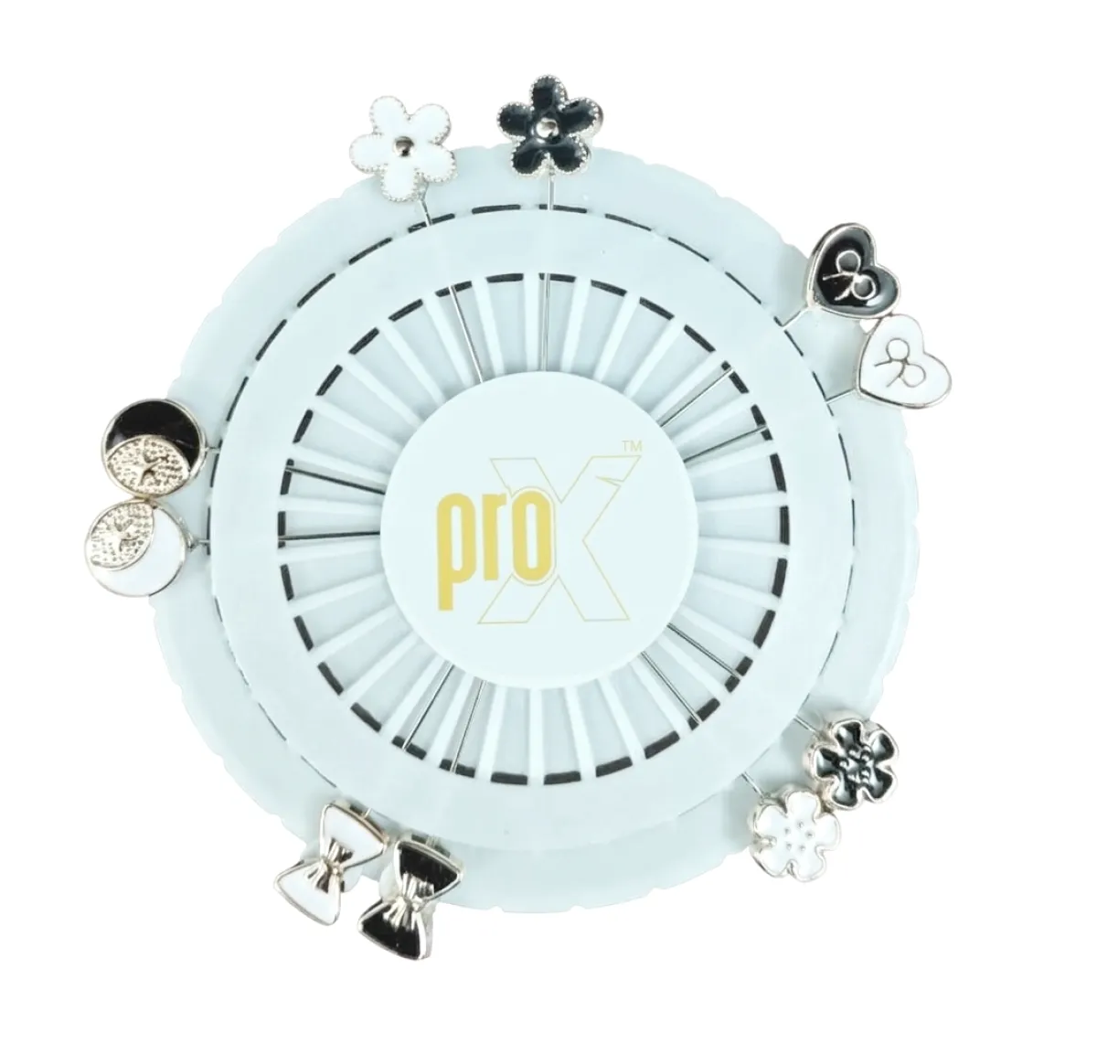 ProX High Quality 10pcs Metal Stick Hijab Pin Set_HP-505-3