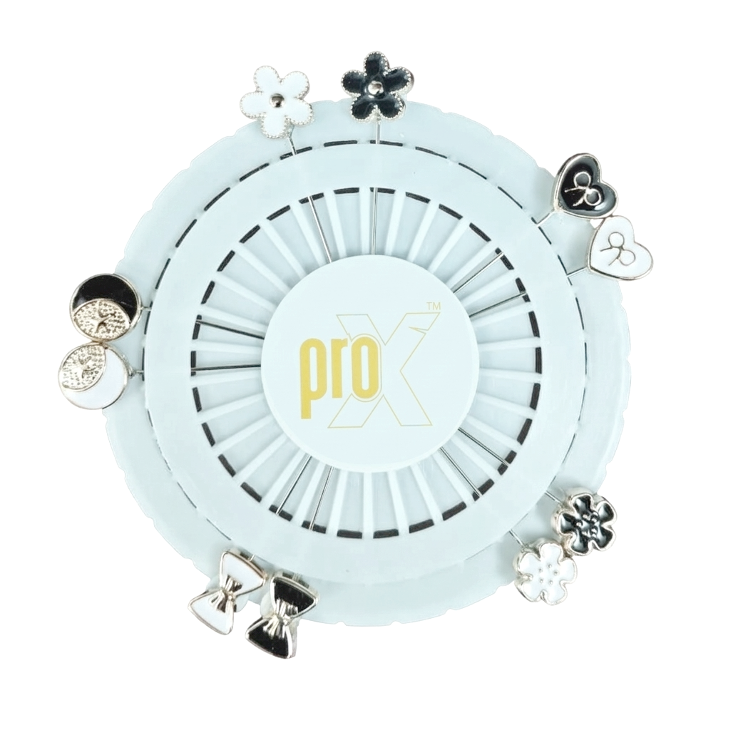 ProX High Quality 10pcs Metal Stick Hijab Pin Set_HP-505-3