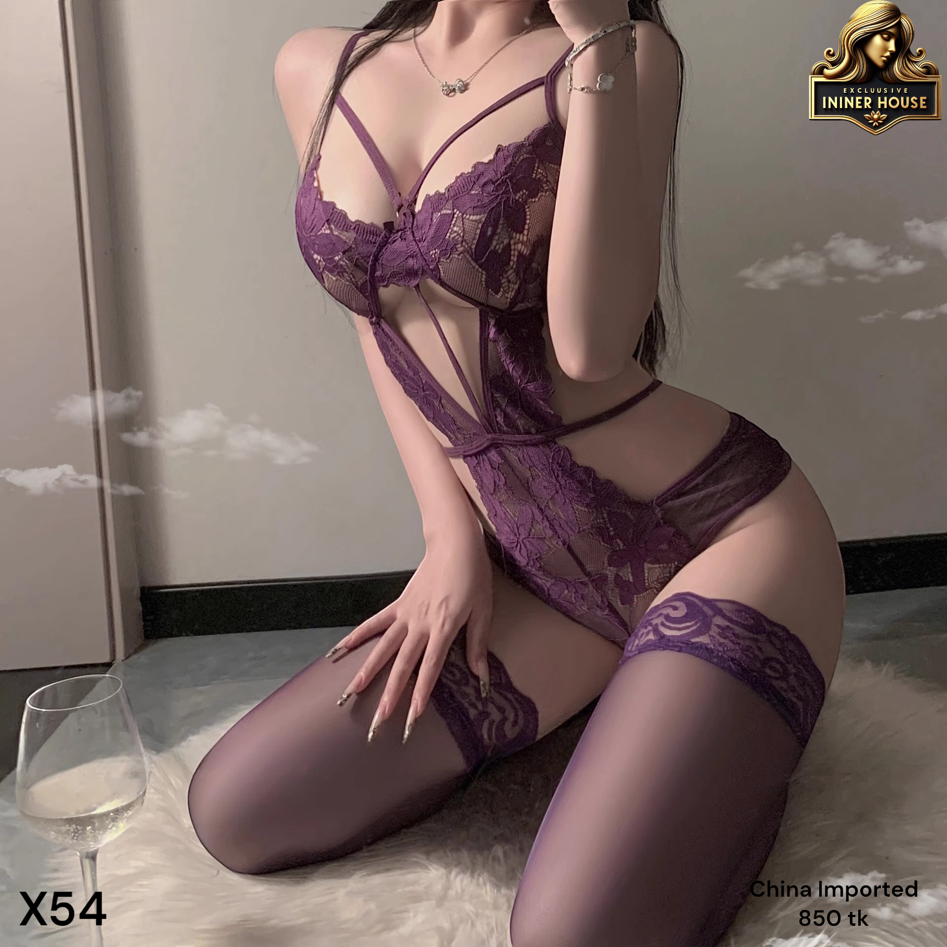 Royal Desire Lace Bodysuit_img_8