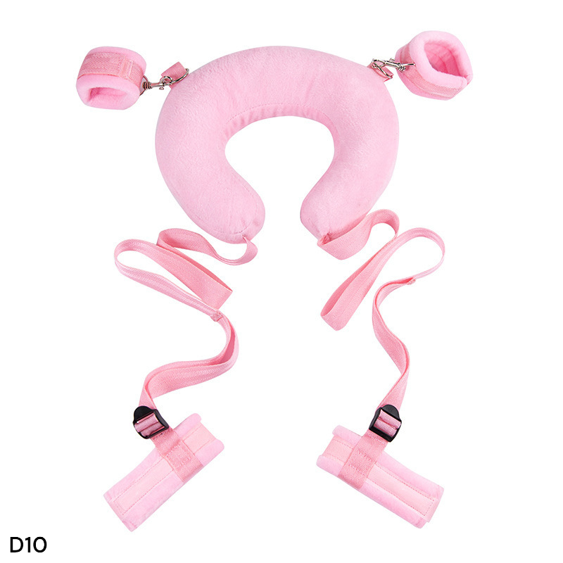 Soft Bondage Restraint Set – Neck Collar with Wrist & Ankle Cuffs, Adjustable Straps_img_2