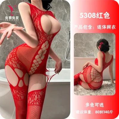 Plus Size Fishnet Bodystocking Lingerie  – Sexy Open-Cut Lace Body Stocking for Curvy Women_img_6