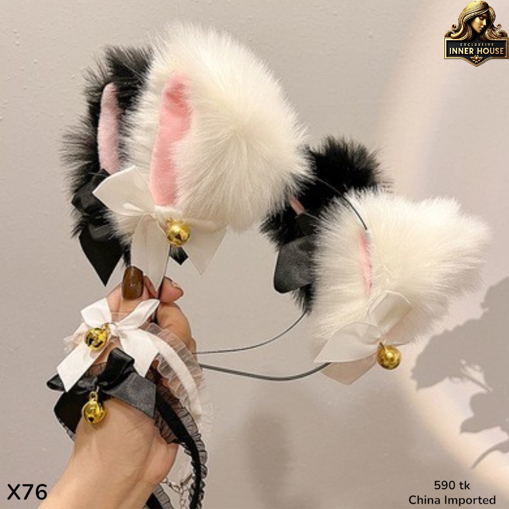Black Cat Ear Headband with Bell Choker Set – Cute Cosplay & Kawaii Anime Accessories for Women._img_3