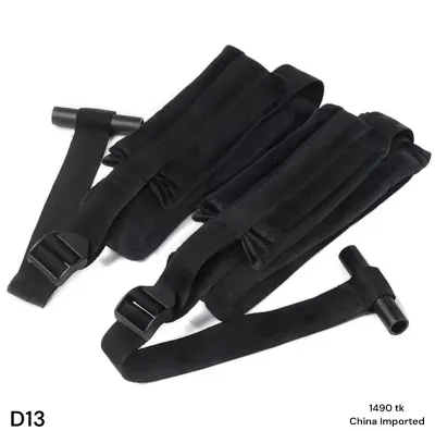 Premium Door Hanging Adjustable Bondage Restraint Strap Set for Couples | Over The Door Wrist & Leg Cuffs | Soft Padded Adult Positioning System_img_4