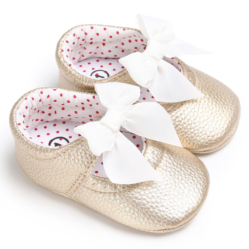 Baby Girls Bow Soft Sole Prewalker Party Shoes (0 to 12 months)_img_2