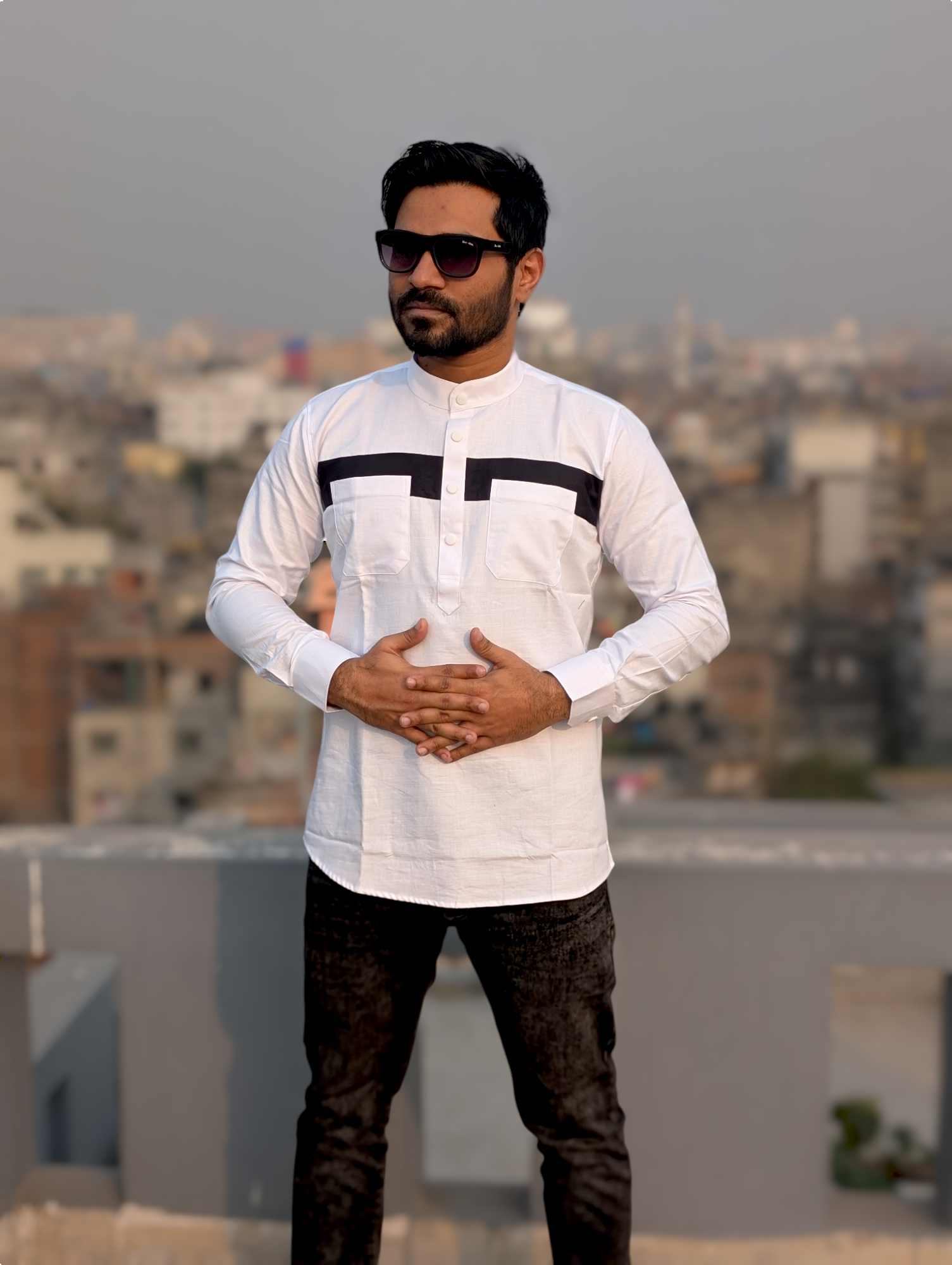 Contrast cotton katua white color_img_1