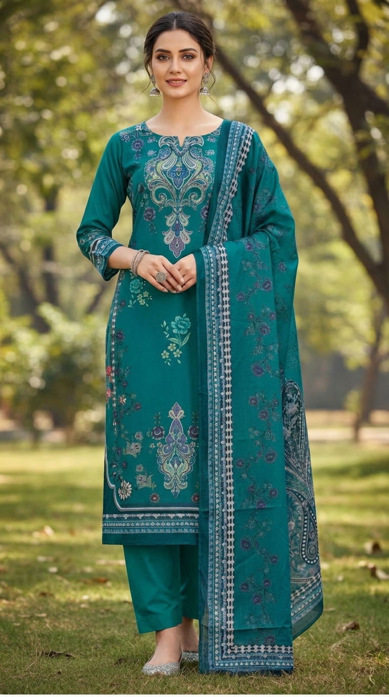 জমজম সুইস লোন প্রিমিয়াম থ্রি পিস(Unstitched)  WhatsApp/IMO: 01716-593156