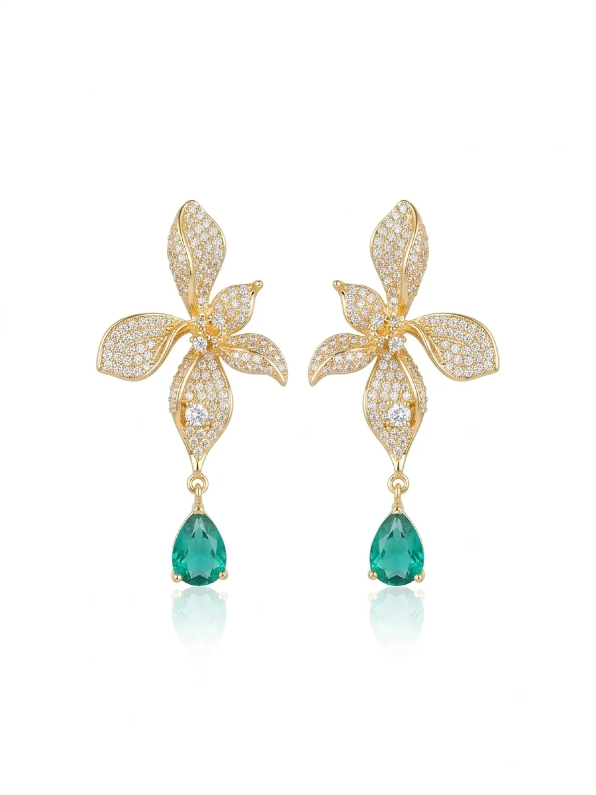 European and American Cross-border Silver Needle Zircon Tassel Earrings Light Luxury High-end Atmospheric Earrings Fashion Niche Earrings Wholesale Women.