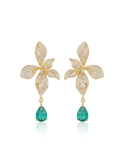 European and American Cross-border Silver Needle Zircon Tassel Earrings Light Luxury High-end Atmospheric Earrings Fashion Niche Earrings Wholesale Women._img_0