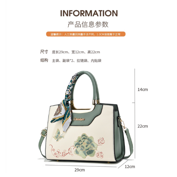 Embroidered Floral & Butterfly Top-Handle Bag with Decorative Scarf and Gold Hardware._img_3