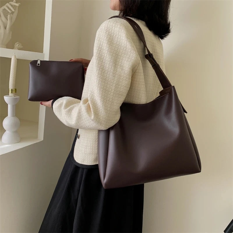Premium PU Leather Tote Bag for Women Shoulder & Side Handbag._img_3