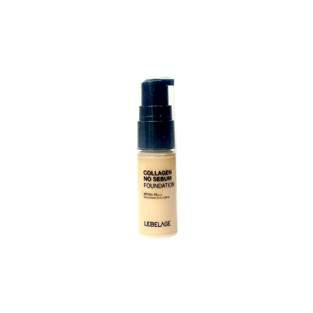 Lebelage Collagen No Sebum Foundation SPF50+ PA+++ 15 ml - Shade 23 Medium Beige