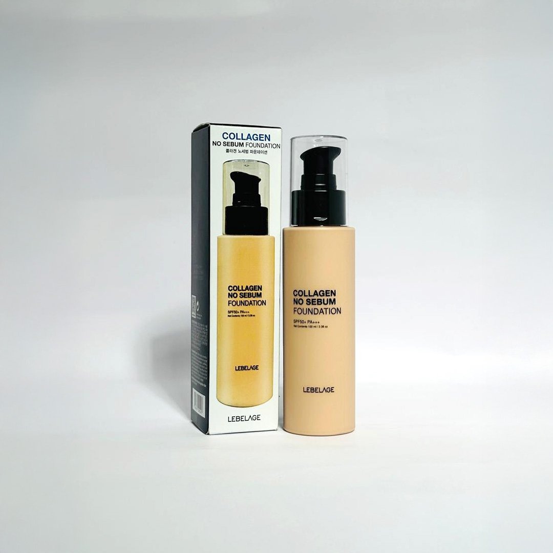 Lebelage Collagen No Sebum Foundation SPF 50+ PA+++ 100 ml - Shade 21