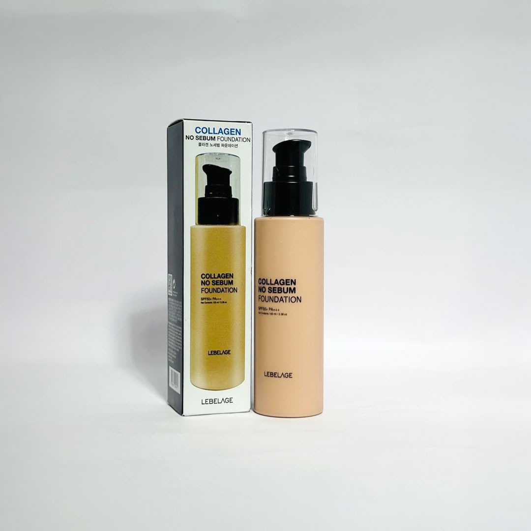 Lebelage Collagen No Sebum Foundation SPF 50+ PA+++ 100 ml - Shade 23