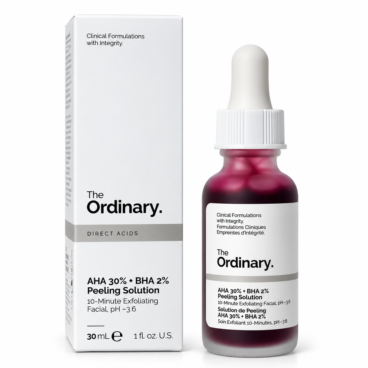 The Ordinary AHA 30% + BHA 2% Peeling Solution