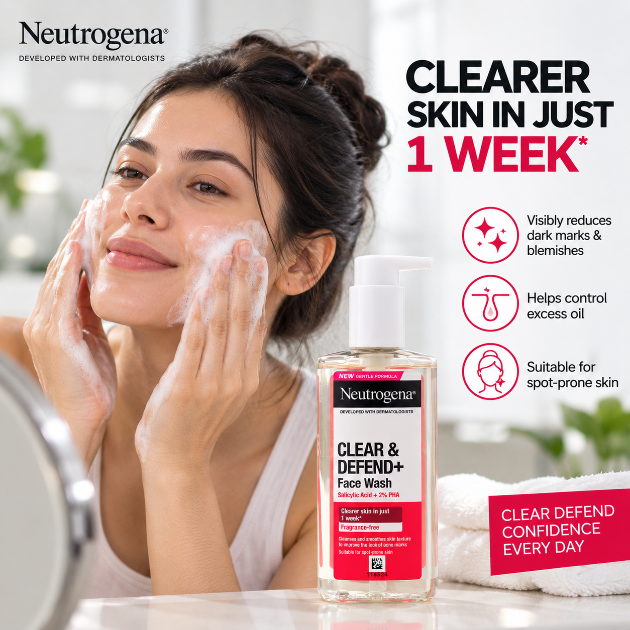 Neutrogena Clear & Defend+ Face Wash