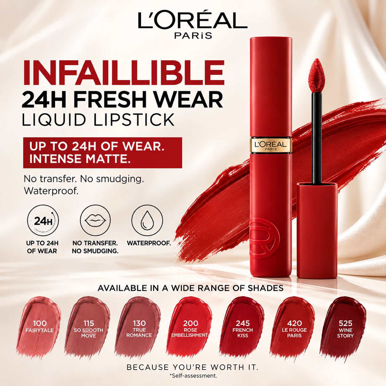 L’Oréal Paris Infallible Matte Resistance Liquid Lipstick