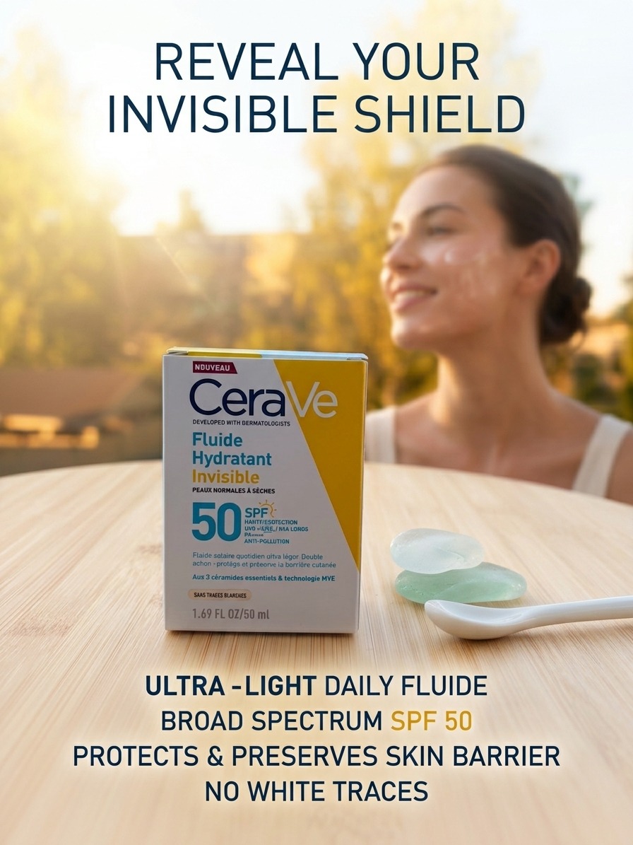 CeraVe Invisible Hydratating  Fluide Sunscreen SPF50
