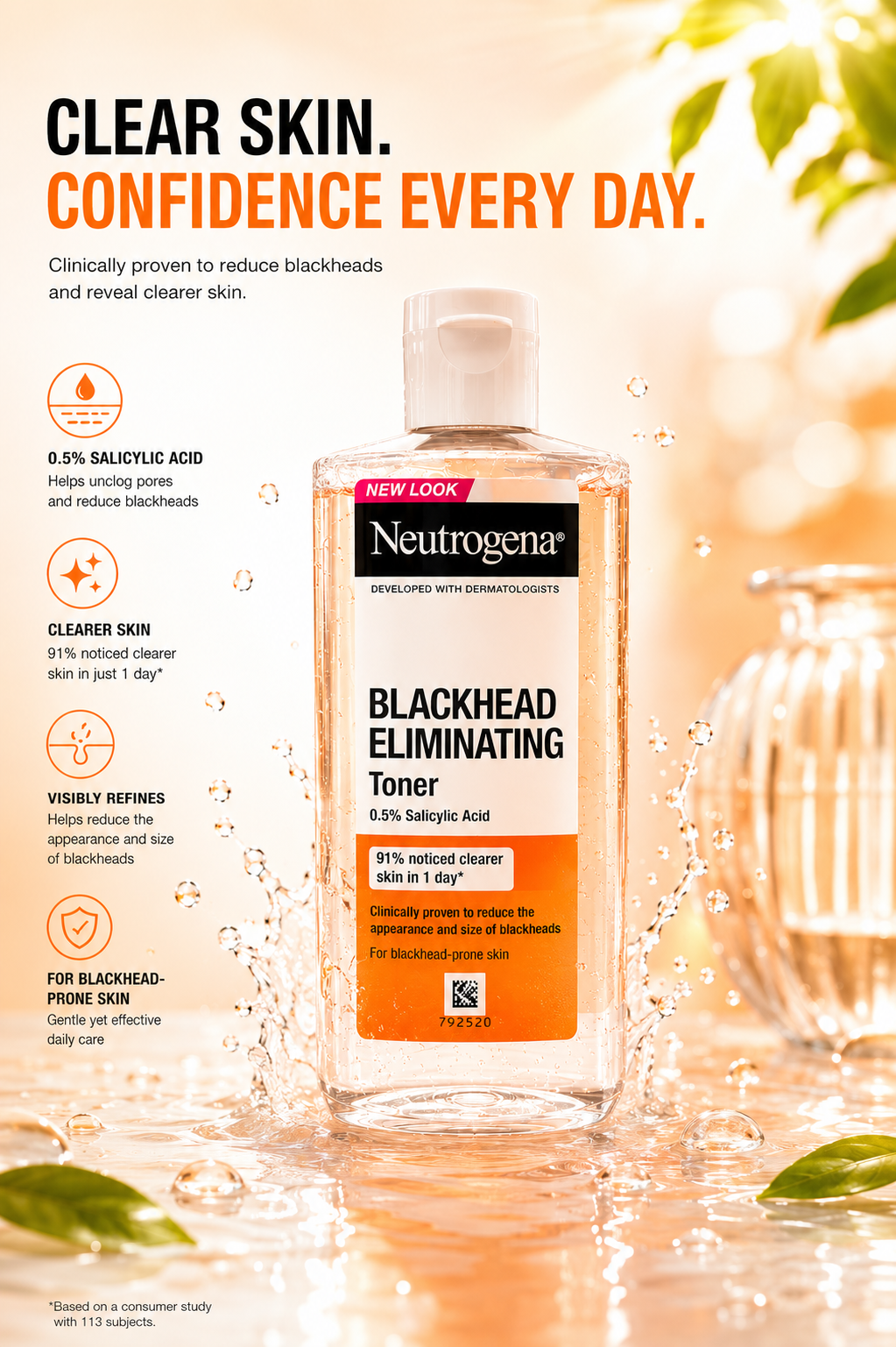Neutrogena® Blackhead Eliminating Toner 200 ml