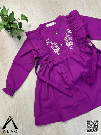 Embroidery Cotton Frock_img_1