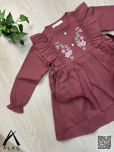 Embroidery Cotton Frock_img_1