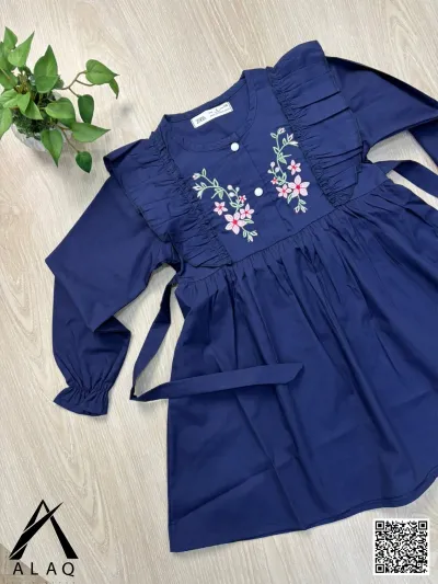 Embroidery Cotton Frock_img_1