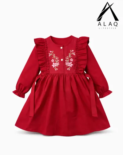 Embroidery Cotton Frock_img_0