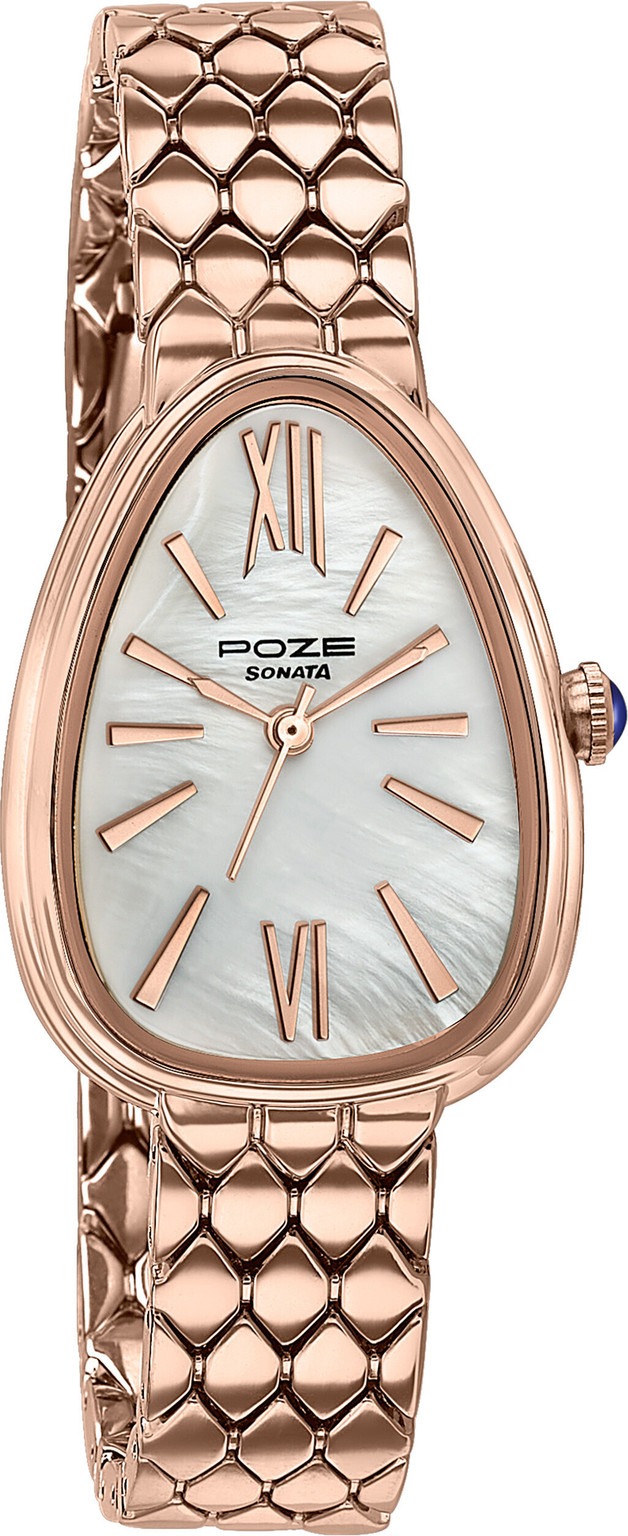 Sonata Poze 6 Cinnamon City Quartz Wht Round Dial Women's Watch Analog Watch  - For Women SP80135WM01_img_1