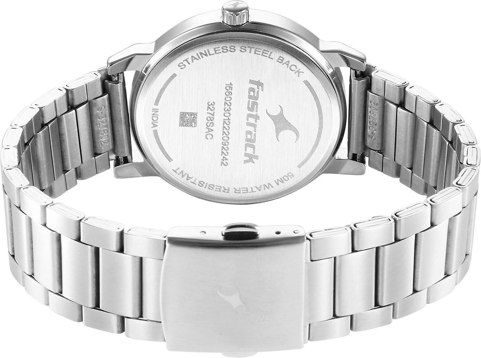 Fastrack Stunners Silver Metal Strap Analog Watch - For Men_img_1