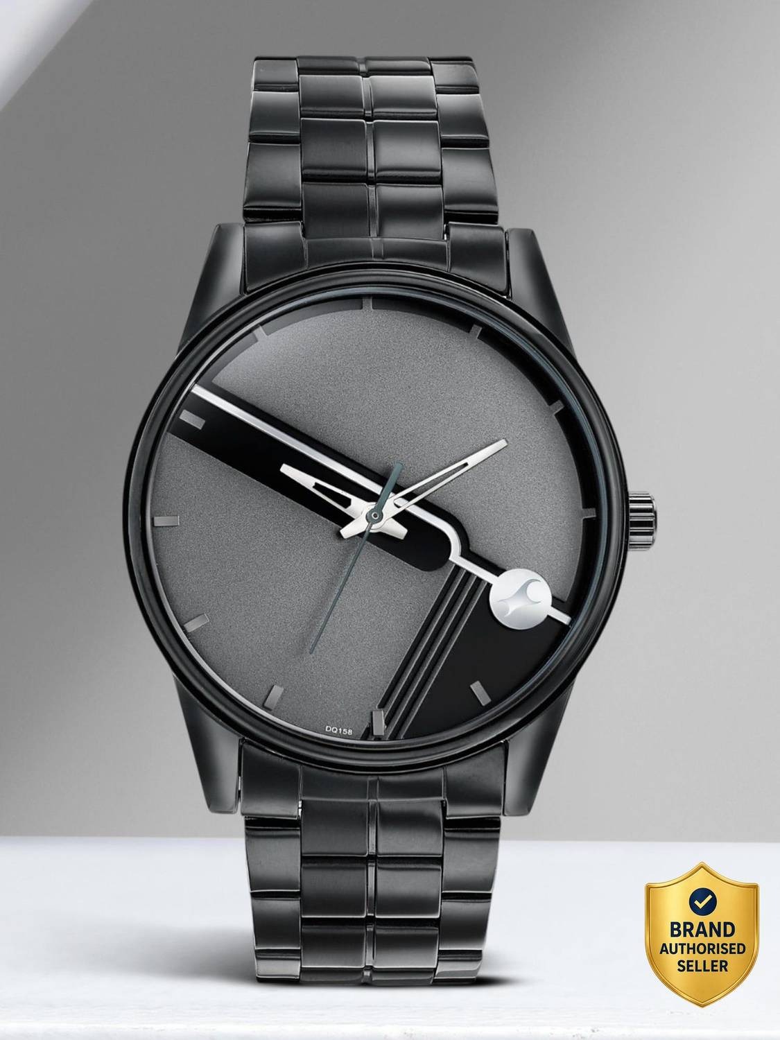 Fastrack Stunners Grey Dial Black Stainless Steel Strap Analog Watch  - For Men NT3305NM02,3305NM02