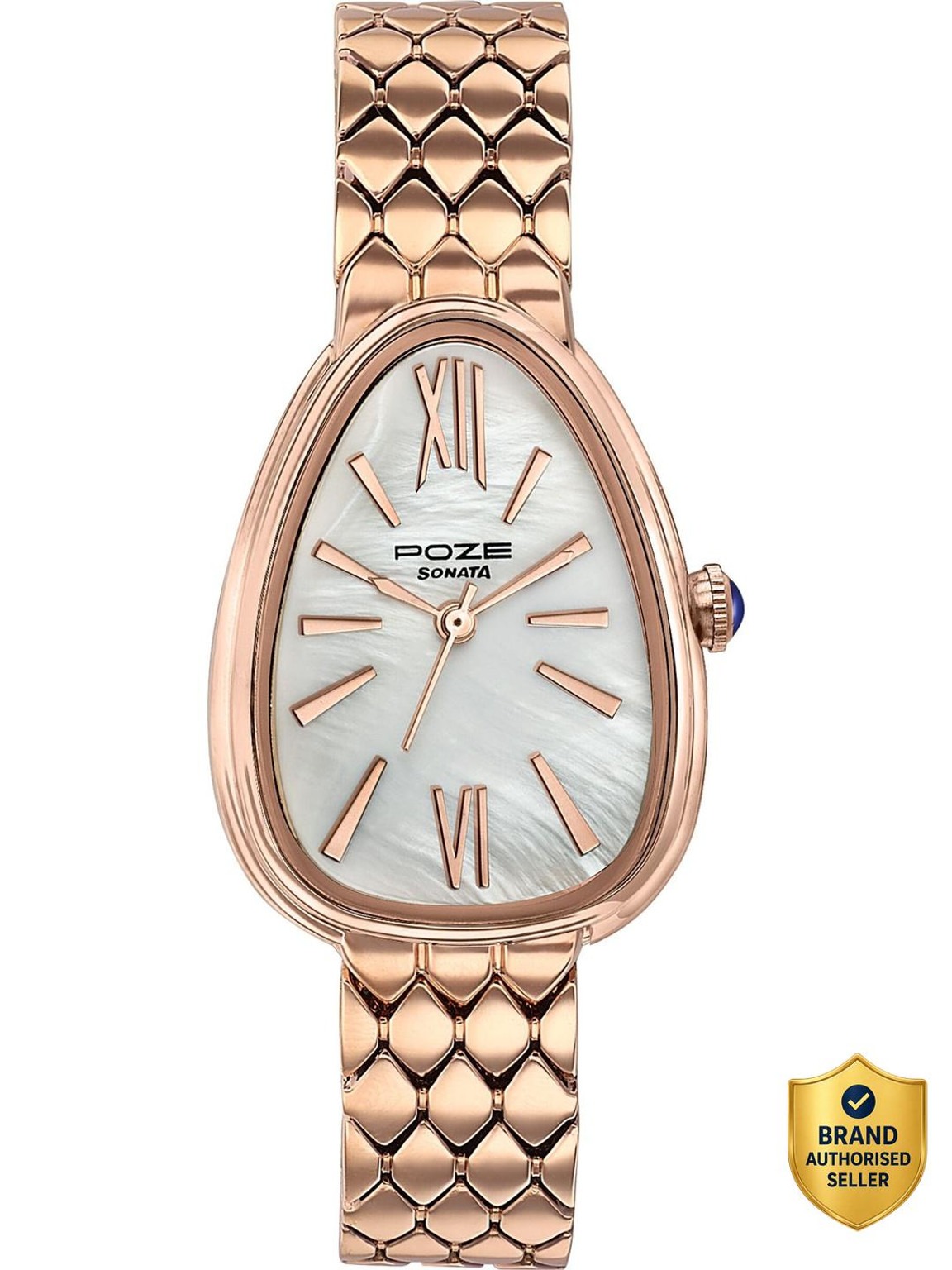 Sonata Poze 6 Cinnamon City Quartz Wht Round Dial Women's Watch Analog Watch  - For Women SP80135WM01_img_0
