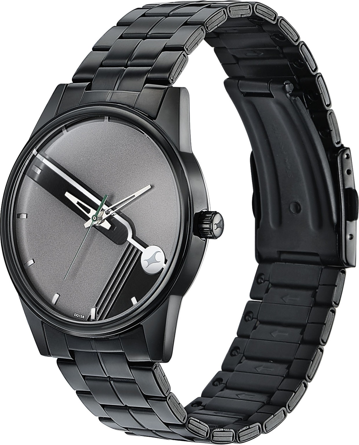 Fastrack Stunners Grey Dial Black Stainless Steel Strap Analog Watch  - For Men NT3305NM02,3305NM02_img_0
