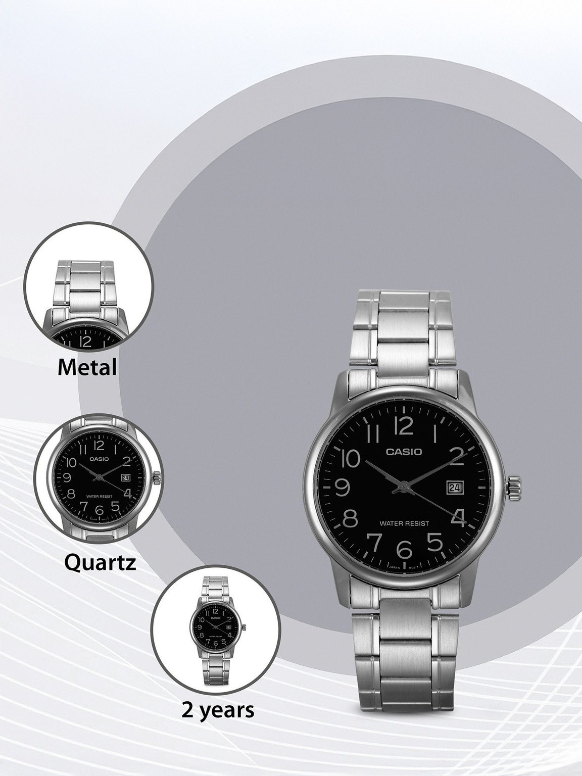 CASIO ( MTP-V002D-1BUDF ) Analog Watch  - For Men A1668_img_3
