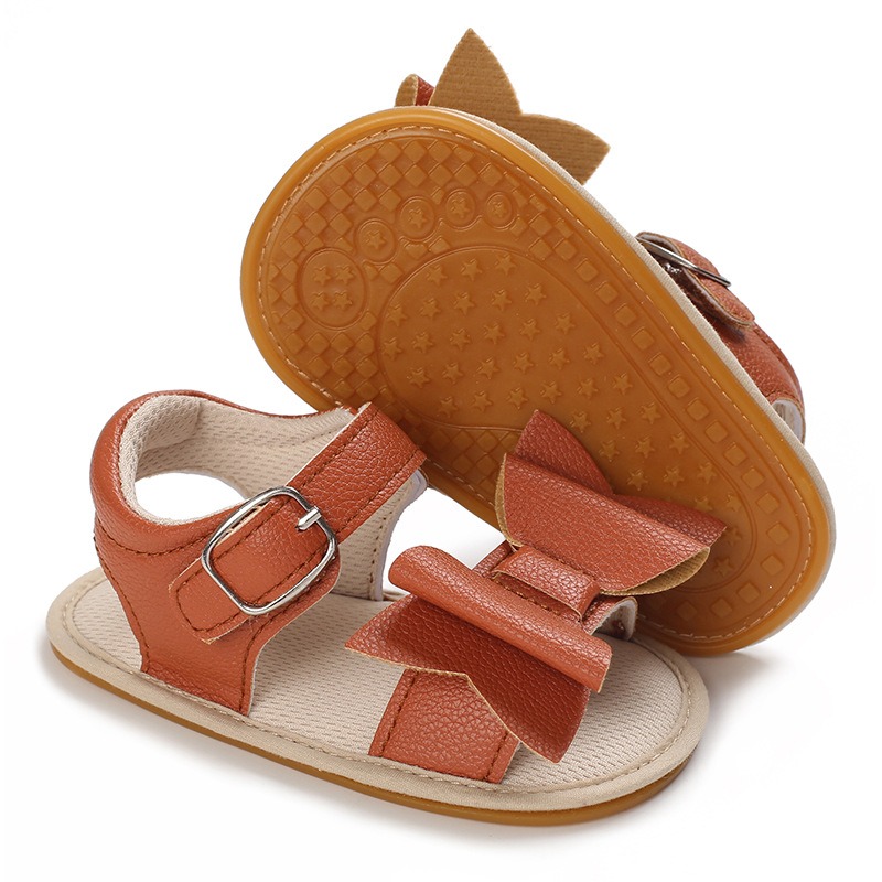 Baby Girls Bow Soft Anti-Slip First Walker Sandals (6 to 18 months)_img_5