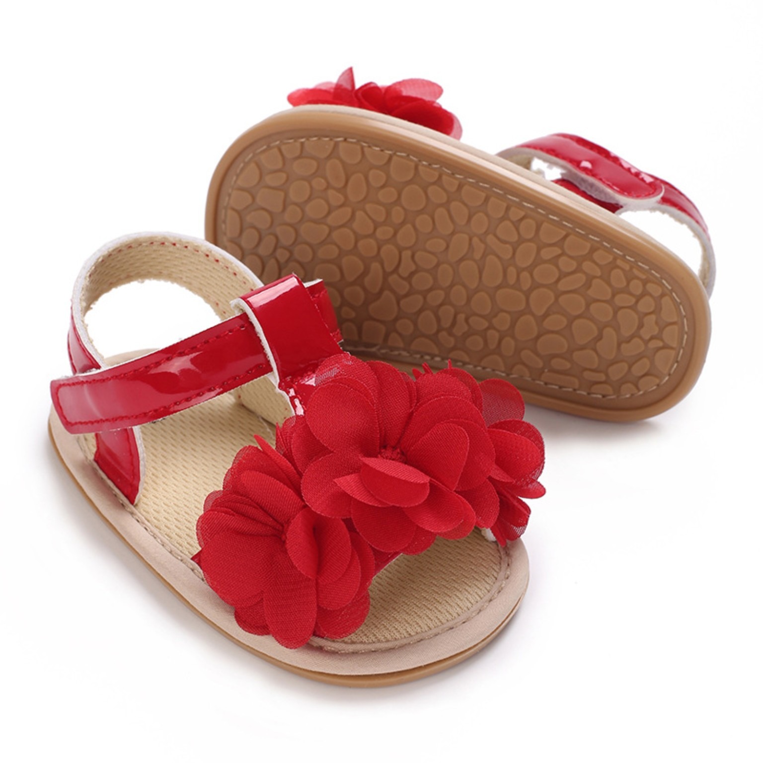 Baby Girls Soft Anti-Slip First Walker Flower Sandals (6–18 Months)_img_3