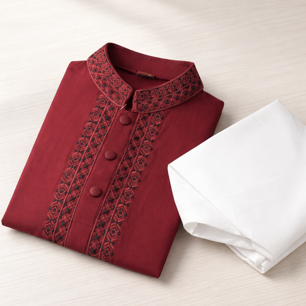 Kids Boy Premium Elegant China Vangchur EID Panjabi with Pant (1 to 7 years)_img_3