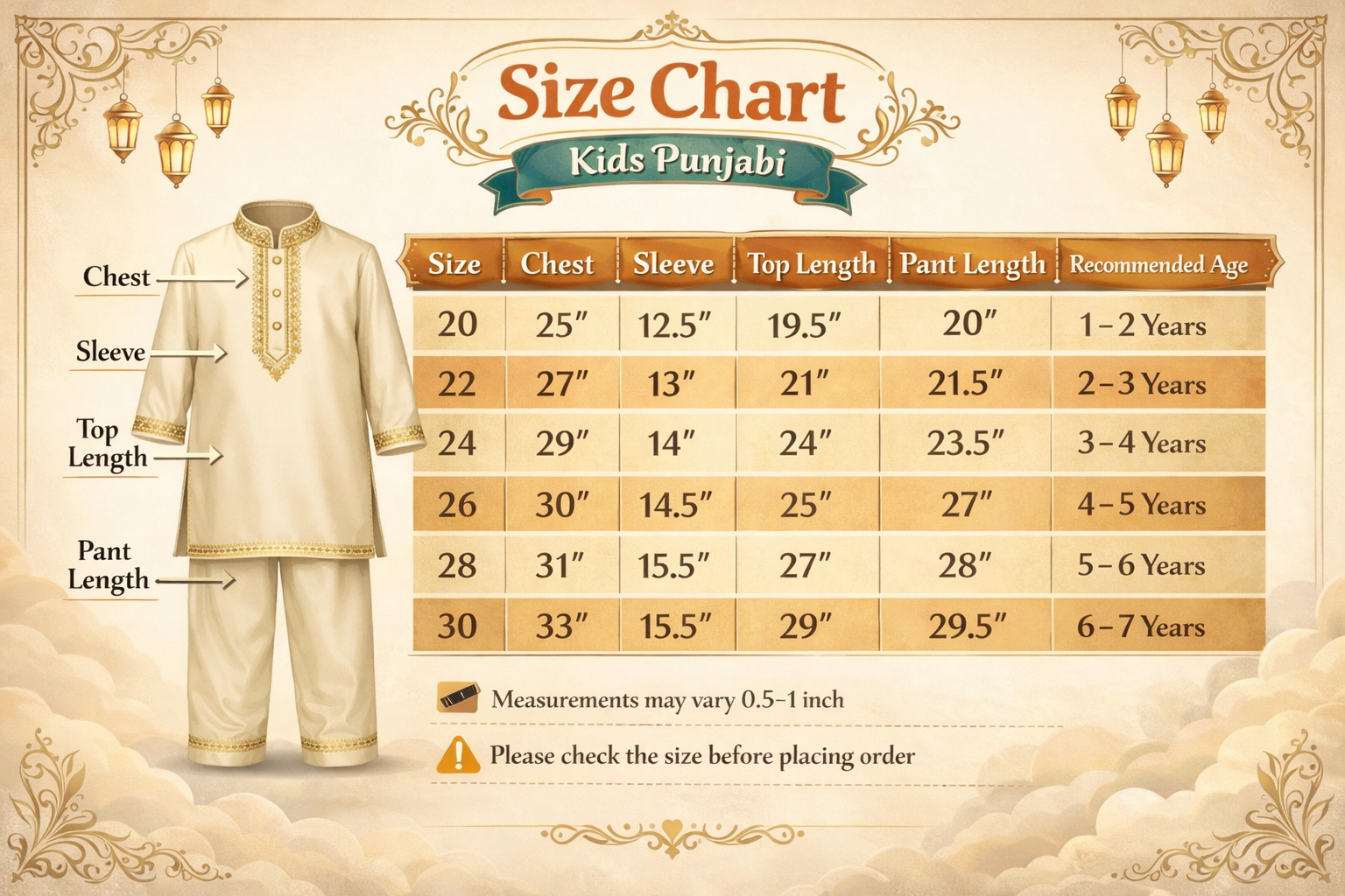 Kids Boy Premium Elegant China Saffron EID Panjabi with Pant (1 to 7 years)_img_8