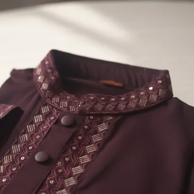 Kids Boy Premium Elegant China Saffron EID Panjabi with Pant (1 to 7 years)_img_6