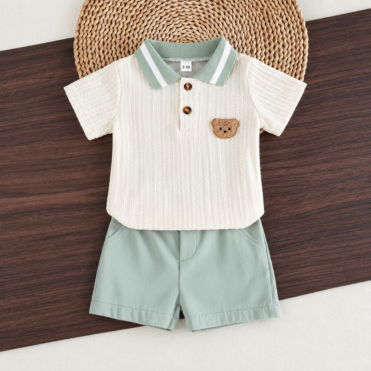 Baby Boys Summer Casual Polo Shirt & Shorts Set (3–24 Months)_img_3