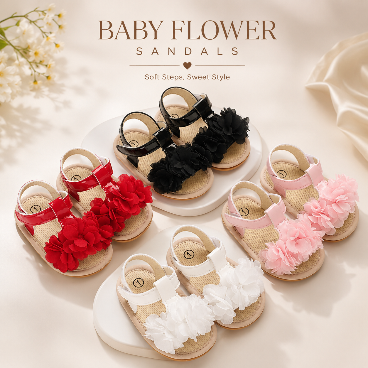 Baby Girls Soft Anti-Slip First Walker Flower Sandals (6–18 Months)_img_0