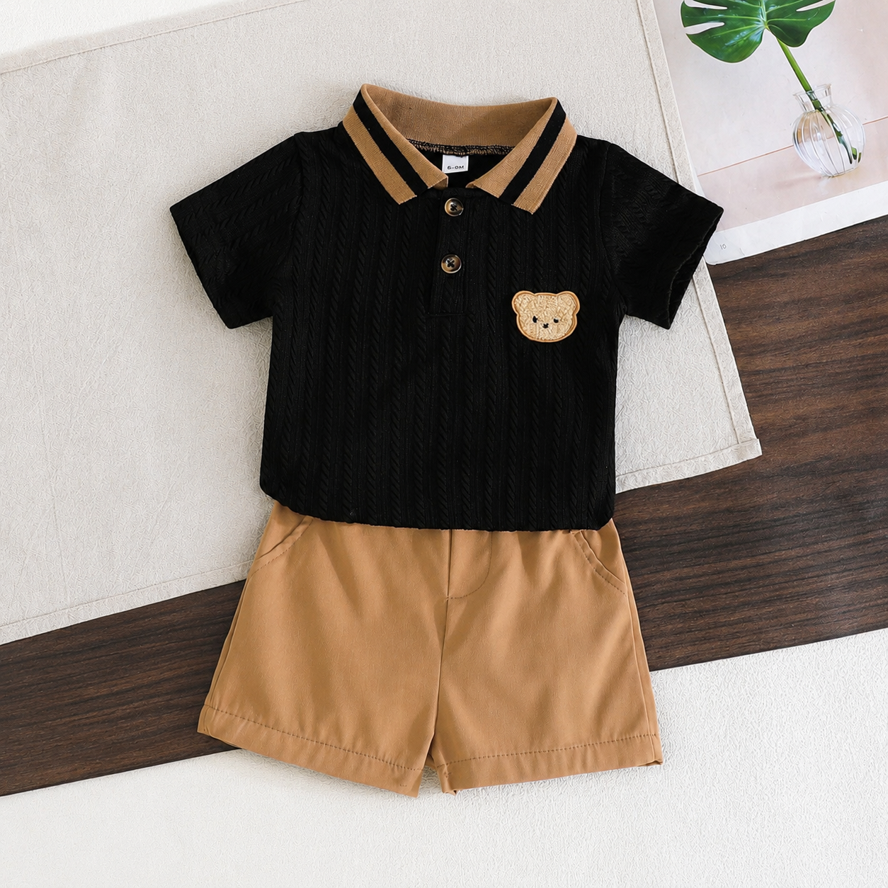 Baby Boys Summer Casual Polo Shirt & Shorts Set (3–24 Months)_img_2