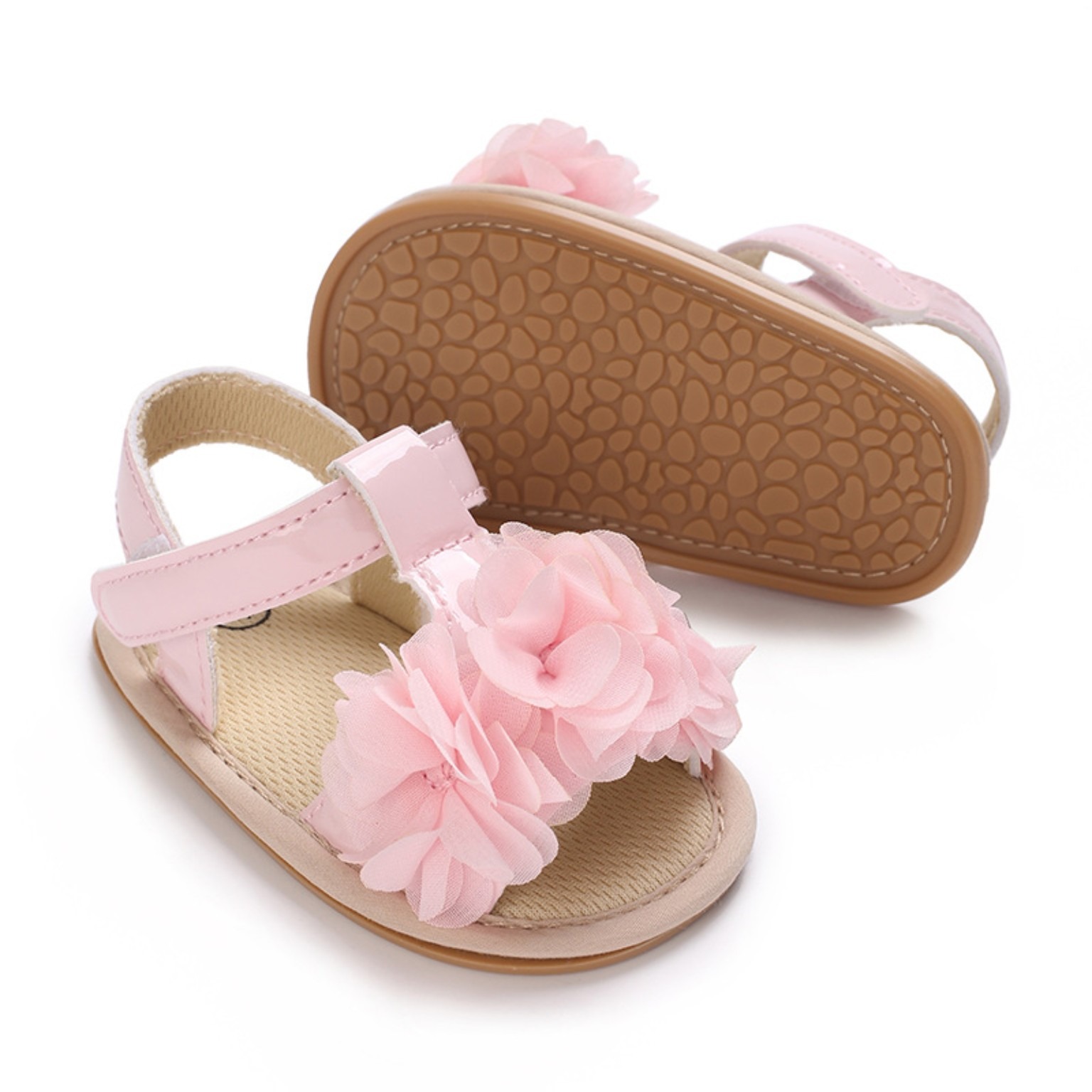 Baby Girls Soft Anti-Slip First Walker Flower Sandals (6–18 Months)_img_4