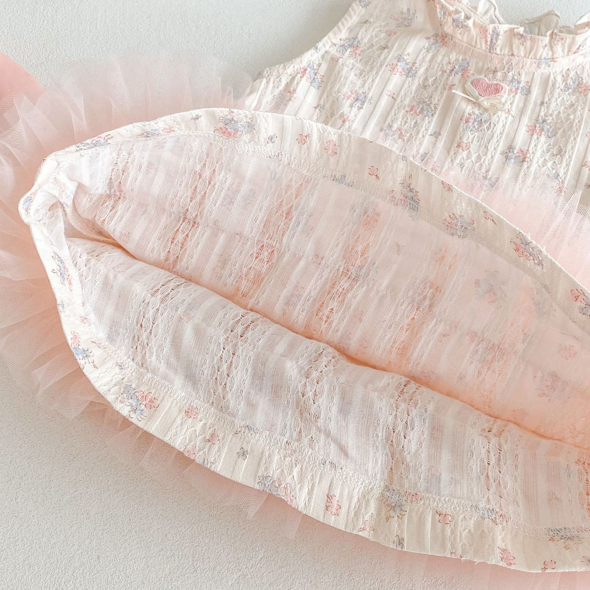 Baby Girl Floral Ruffle Soft Sleeveless Princess Party Dress (0 to 5 years) for yours ANGEL_img_5